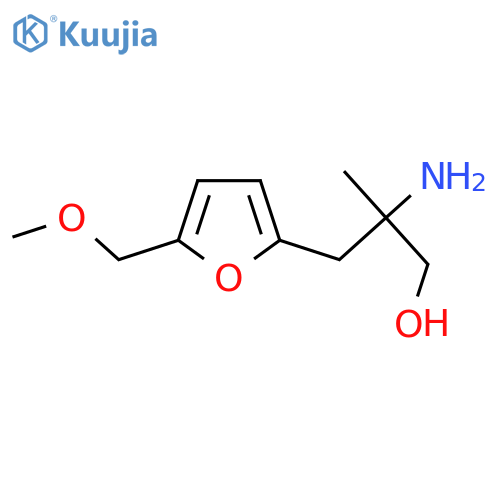2-amino-3-5-(methoxymethyl)furan-2-yl-2-methylpropan-1-ol structure