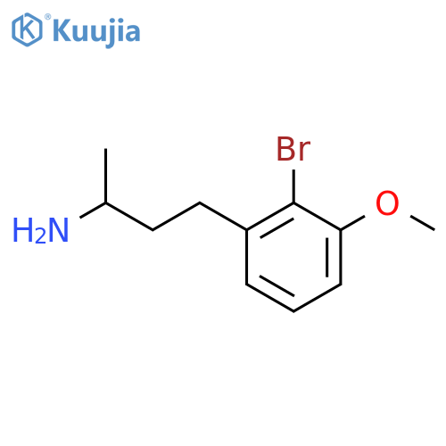4-(2-bromo-3-methoxyphenyl)butan-2-amine structure