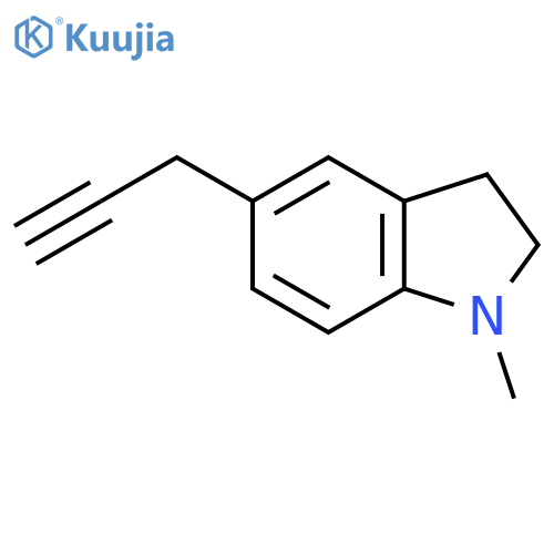 1-methyl-5-(prop-2-yn-1-yl)-2,3-dihydro-1H-indole structure