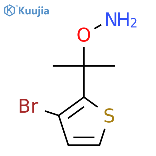 O-2-(3-bromothiophen-2-yl)propan-2-ylhydroxylamine structure