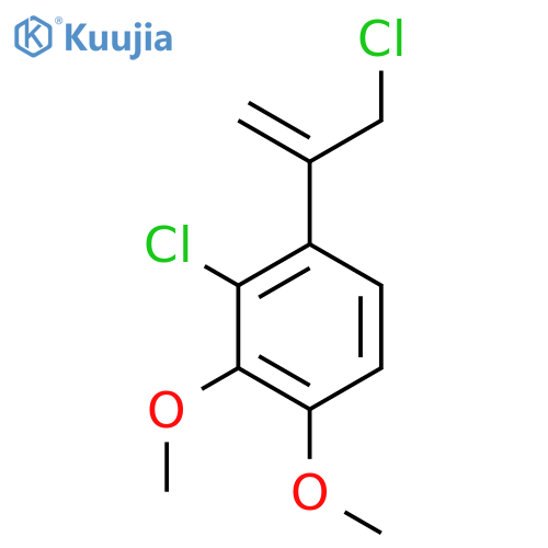 2-chloro-1-(3-chloroprop-1-en-2-yl)-3,4-dimethoxybenzene structure