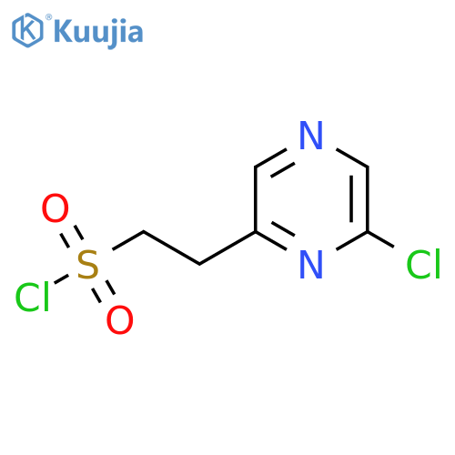 2-(6-chloropyrazin-2-yl)ethane-1-sulfonyl chloride structure