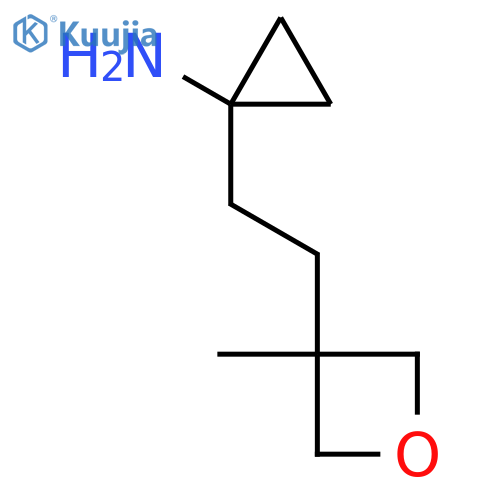1-2-(3-methyloxetan-3-yl)ethylcyclopropan-1-amine structure