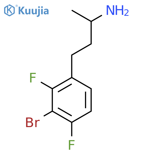 4-(3-bromo-2,4-difluorophenyl)butan-2-amine structure