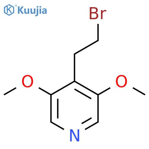 4-(2-bromoethyl)-3,5-dimethoxypyridine structure