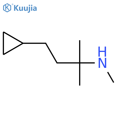 (4-cyclopropyl-2-methylbutan-2-yl)(methyl)amine structure