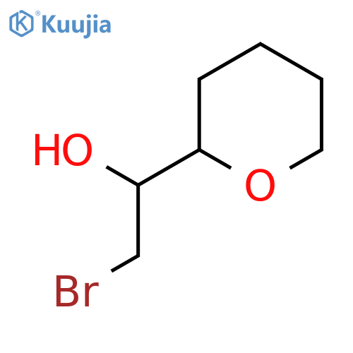 2-bromo-1-(oxan-2-yl)ethan-1-ol structure