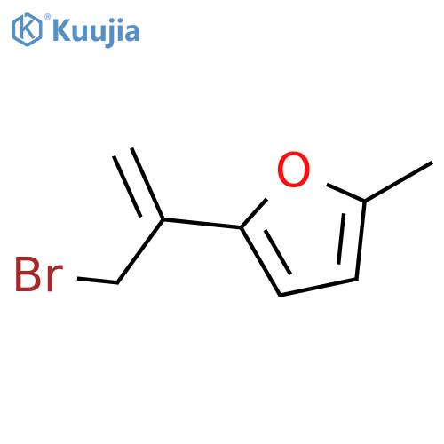 2-(3-bromoprop-1-en-2-yl)-5-methylfuran structure
