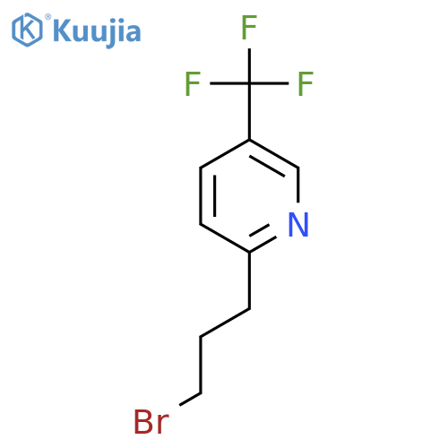 2-(3-bromopropyl)-5-(trifluoromethyl)pyridine structure