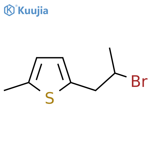 2-(2-bromopropyl)-5-methylthiophene structure