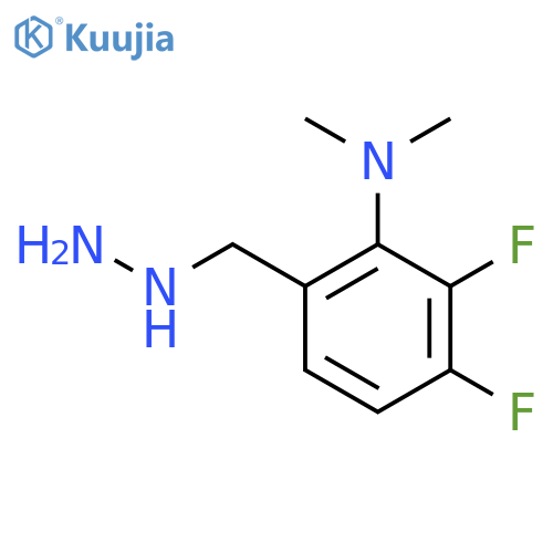 2,3-difluoro-6-(hydrazinylmethyl)-N,N-dimethylaniline structure