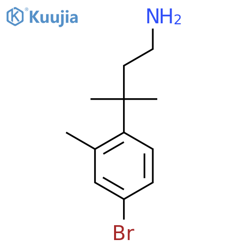 3-(4-bromo-2-methylphenyl)-3-methylbutan-1-amine structure