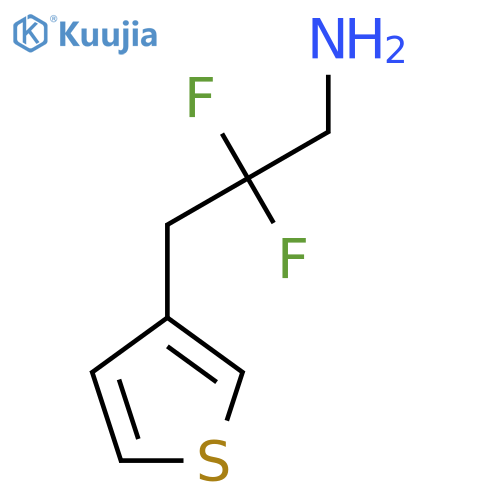 2,2-difluoro-3-(thiophen-3-yl)propan-1-amine structure