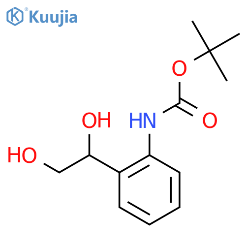 tert-butyl N-2-(1,2-dihydroxyethyl)phenylcarbamate structure