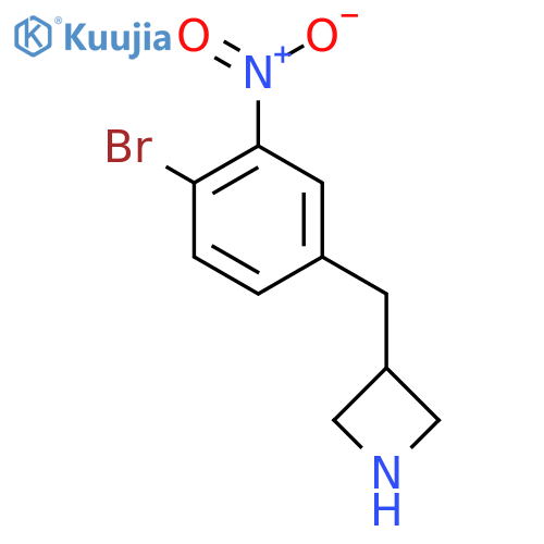3-(4-bromo-3-nitrophenyl)methylazetidine structure