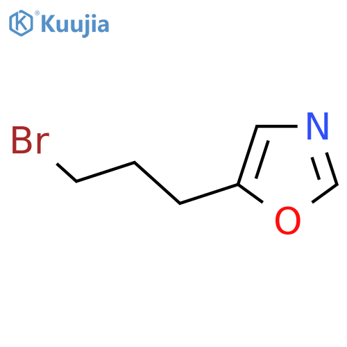 5-(3-bromopropyl)-1,3-oxazole structure