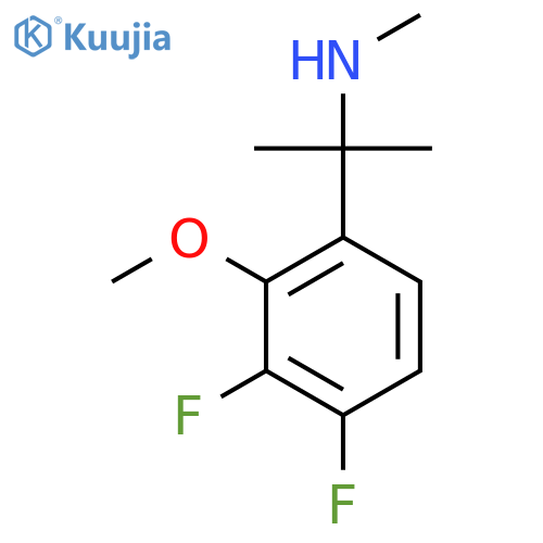 2-(3,4-difluoro-2-methoxyphenyl)propan-2-yl(methyl)amine structure