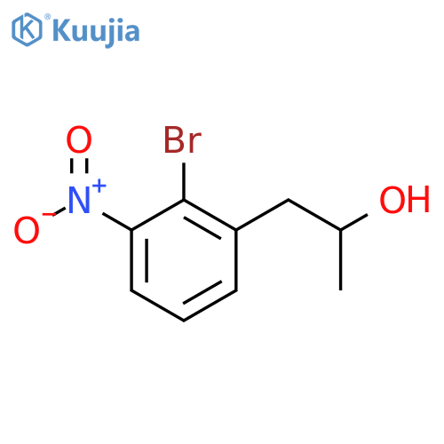 1-(2-bromo-3-nitrophenyl)propan-2-ol structure