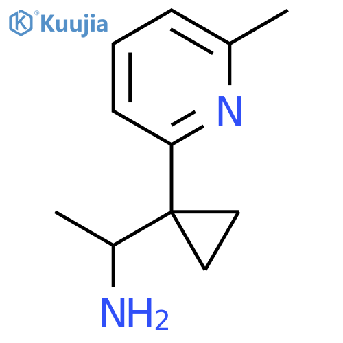 1-1-(6-methylpyridin-2-yl)cyclopropylethan-1-amine structure