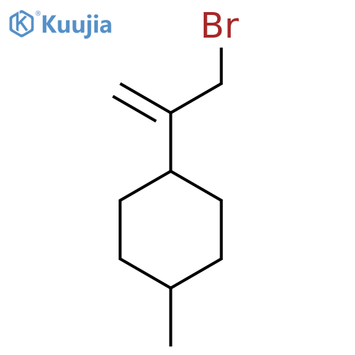 1-(3-bromoprop-1-en-2-yl)-4-methylcyclohexane structure