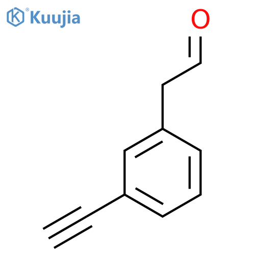 2-(3-ethynylphenyl)acetaldehyde structure
