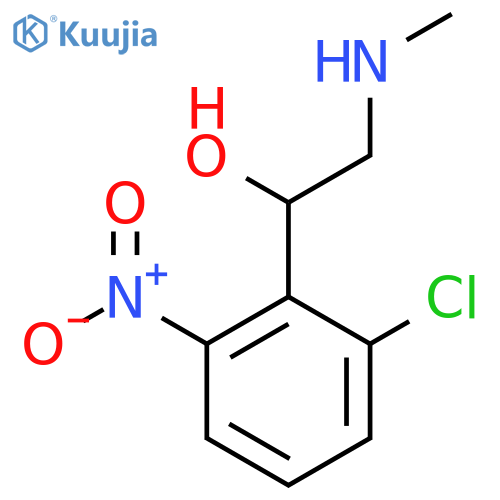 1-(2-chloro-6-nitrophenyl)-2-(methylamino)ethan-1-ol structure