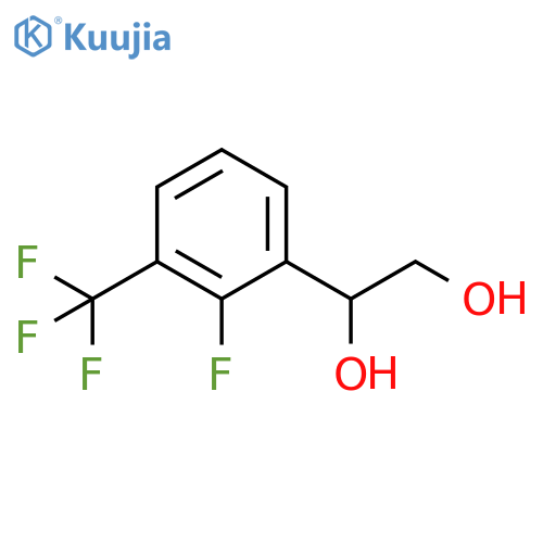 1-2-fluoro-3-(trifluoromethyl)phenylethane-1,2-diol structure