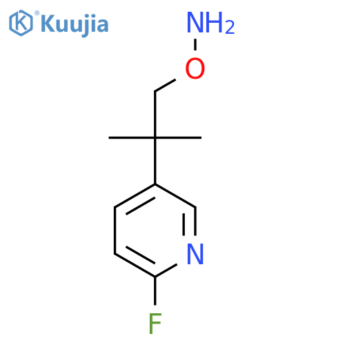 O-2-(6-fluoropyridin-3-yl)-2-methylpropylhydroxylamine structure