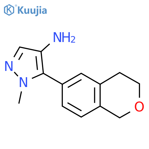 5-(3,4-dihydro-1H-2-benzopyran-6-yl)-1-methyl-1H-pyrazol-4-amine structure