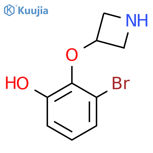 2-(azetidin-3-yloxy)-3-bromophenol structure