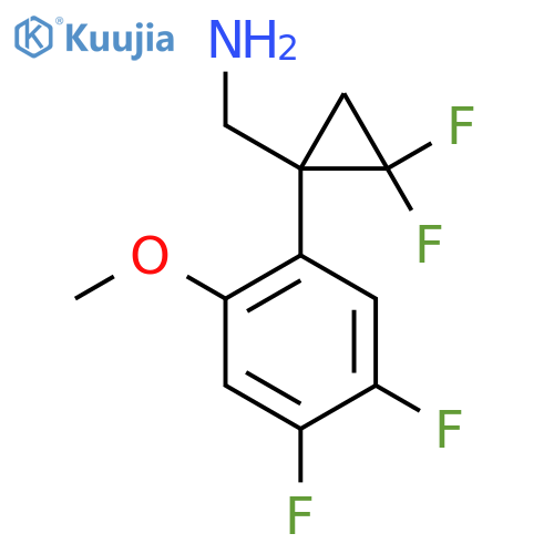 1-(4,5-difluoro-2-methoxyphenyl)-2,2-difluorocyclopropylmethanamine structure