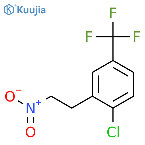 1-chloro-2-(2-nitroethyl)-4-(trifluoromethyl)benzene structure