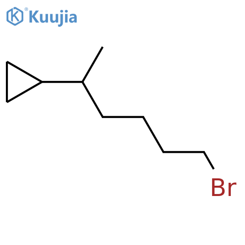 (6-bromohexan-2-yl)cyclopropane structure