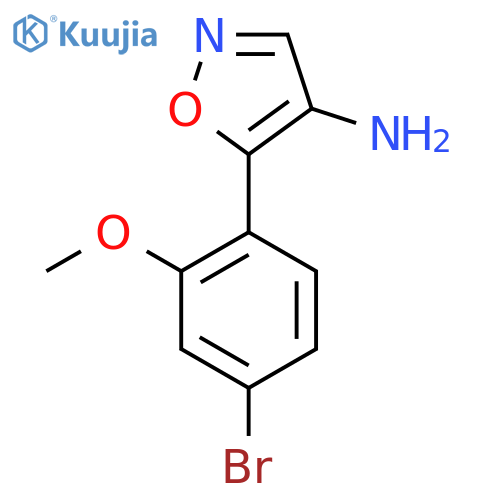 5-(4-bromo-2-methoxyphenyl)-1,2-oxazol-4-amine structure