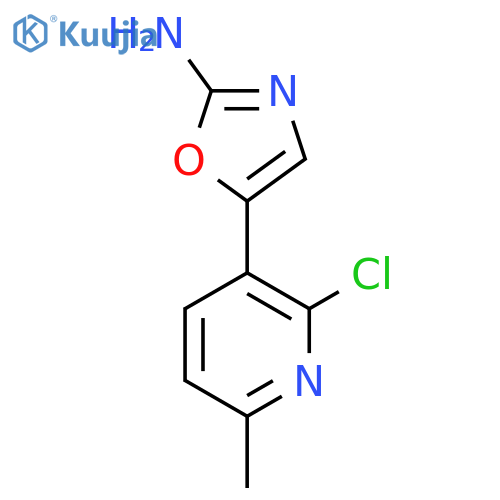 5-(2-chloro-6-methylpyridin-3-yl)-1,3-oxazol-2-amine structure