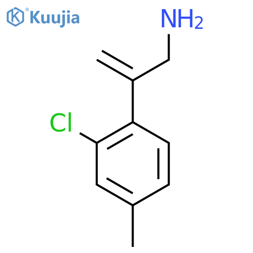 2-(2-chloro-4-methylphenyl)prop-2-en-1-amine structure