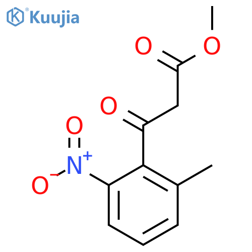 methyl 3-(2-methyl-6-nitrophenyl)-3-oxopropanoate structure