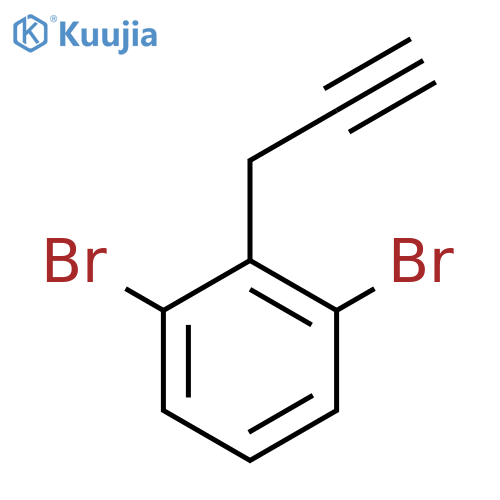 1,3-dibromo-2-(prop-2-yn-1-yl)benzene structure