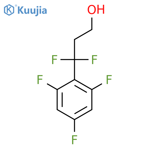 3,3-difluoro-3-(2,4,6-trifluorophenyl)propan-1-ol structure