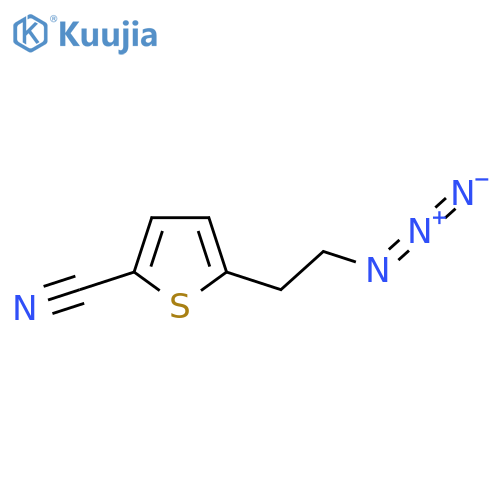 5-(2-azidoethyl)thiophene-2-carbonitrile structure