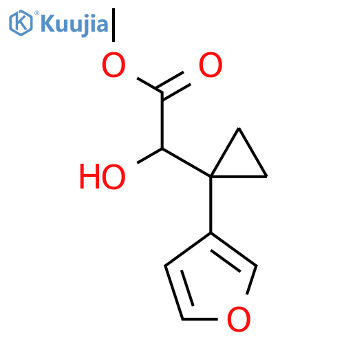 methyl 2-1-(furan-3-yl)cyclopropyl-2-hydroxyacetate structure
