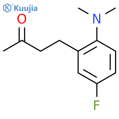4-2-(dimethylamino)-5-fluorophenylbutan-2-one structure