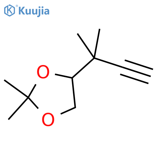 2,2-dimethyl-4-(2-methylbut-3-yn-2-yl)-1,3-dioxolane structure
