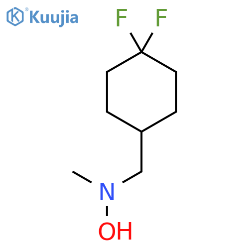 N-(4,4-difluorocyclohexyl)methyl-N-methylhydroxylamine structure