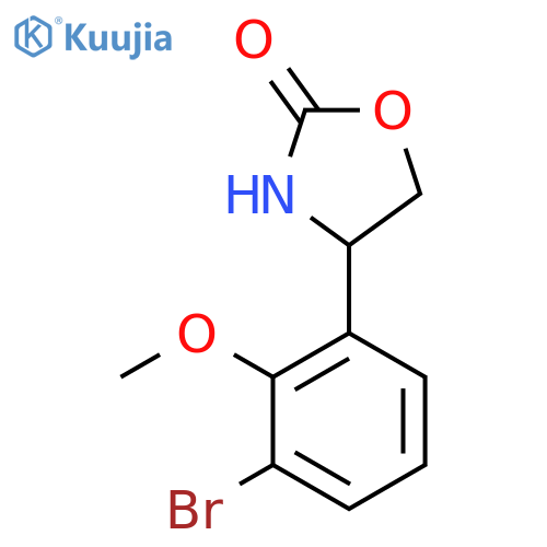 4-(3-bromo-2-methoxyphenyl)-1,3-oxazolidin-2-one structure
