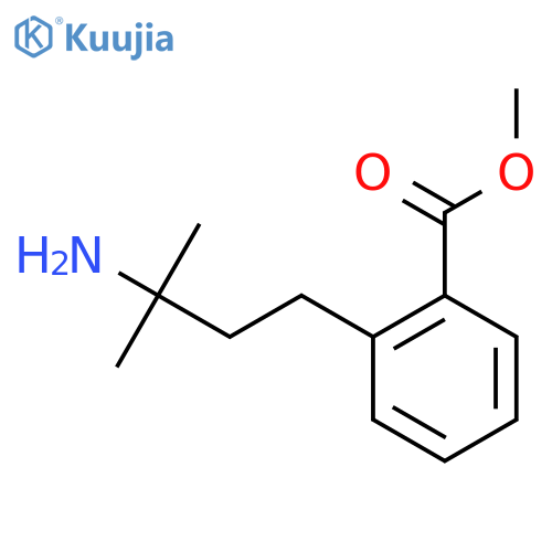 methyl 2-(3-amino-3-methylbutyl)benzoate structure