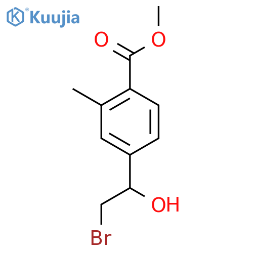 methyl 4-(2-bromo-1-hydroxyethyl)-2-methylbenzoate structure