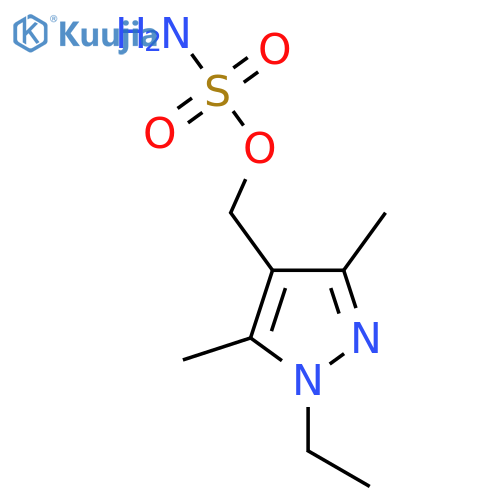 (1-ethyl-3,5-dimethyl-1H-pyrazol-4-yl)methyl sulfamate structure