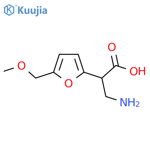 3-amino-2-5-(methoxymethyl)furan-2-ylpropanoic acid structure