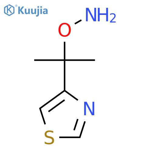 O-2-(1,3-thiazol-4-yl)propan-2-ylhydroxylamine structure